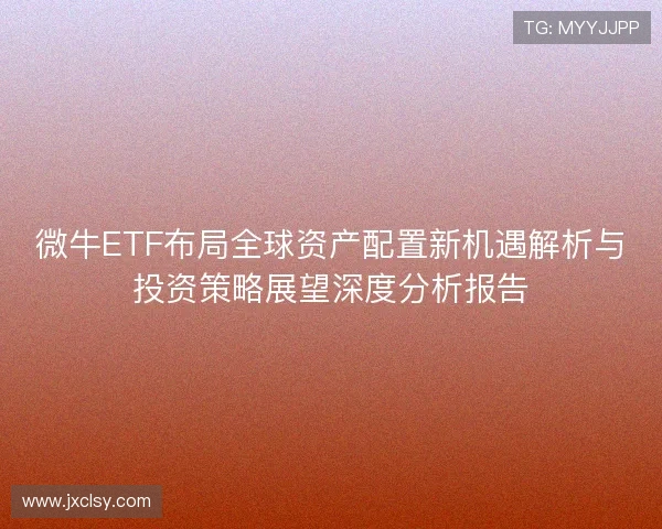 微牛ETF布局全球资产配置新机遇解析与投资策略展望深度分析报告
